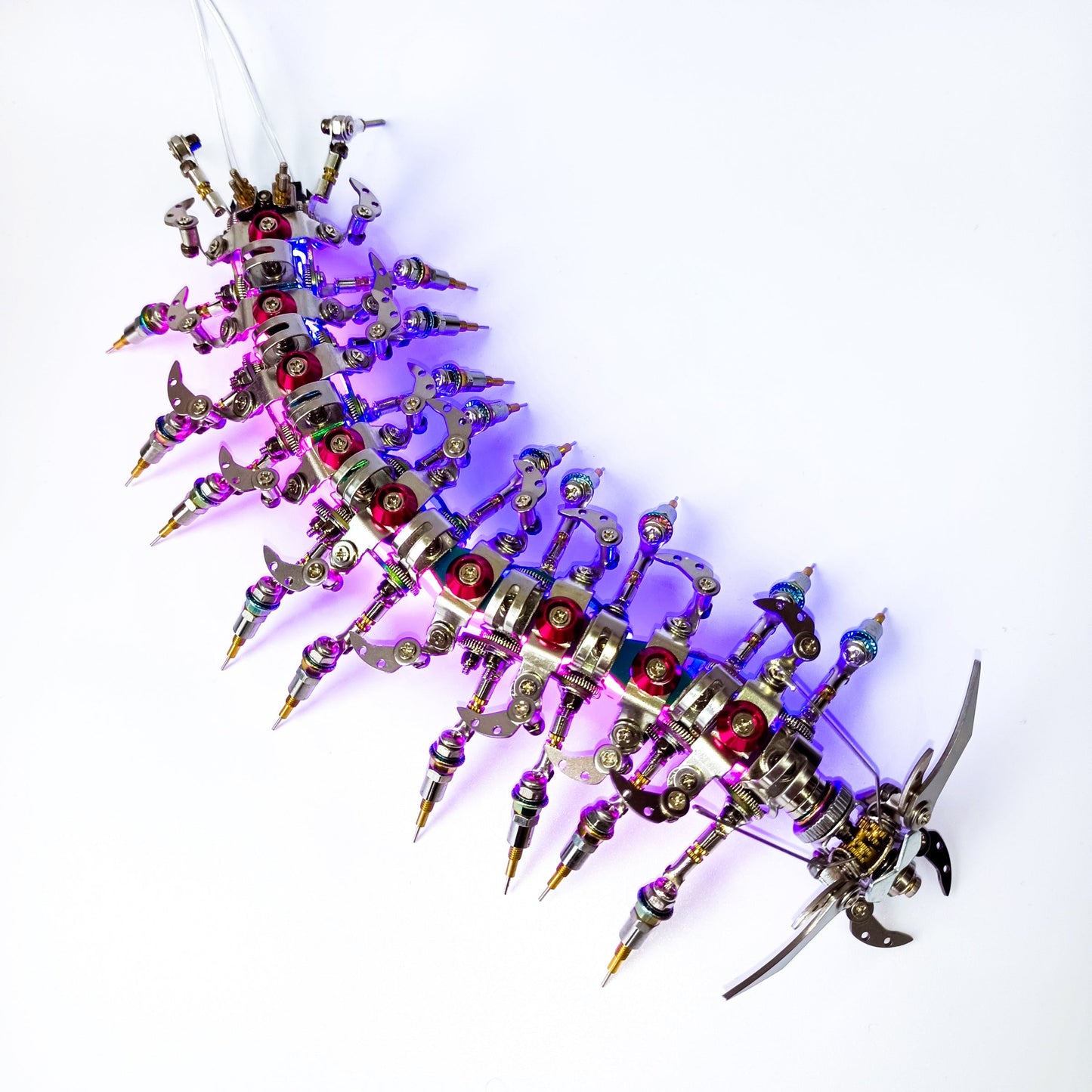 🕷️ Nebulipedes Assembly Kit | Dual-Color LED Mech Model with Articulated Limbs