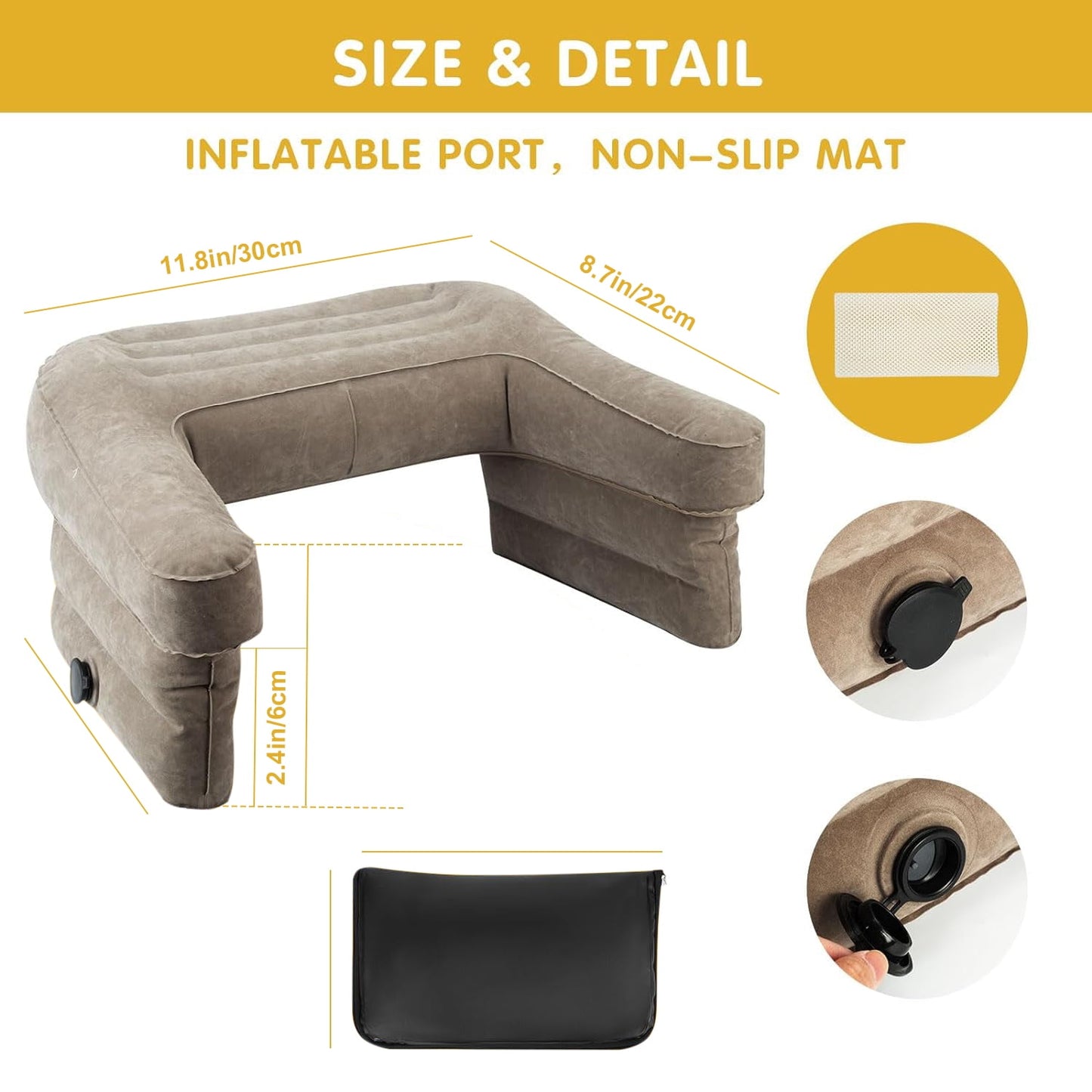 🛋️ Inflatable Lap Pillow Desk | Read, Work &amp; Relax in Total Comfort 📖
