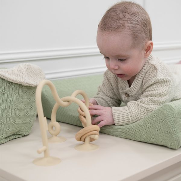 🍼 Montessori Silicone Desktop Toy | Sensory Rings for Baby’s First Learning