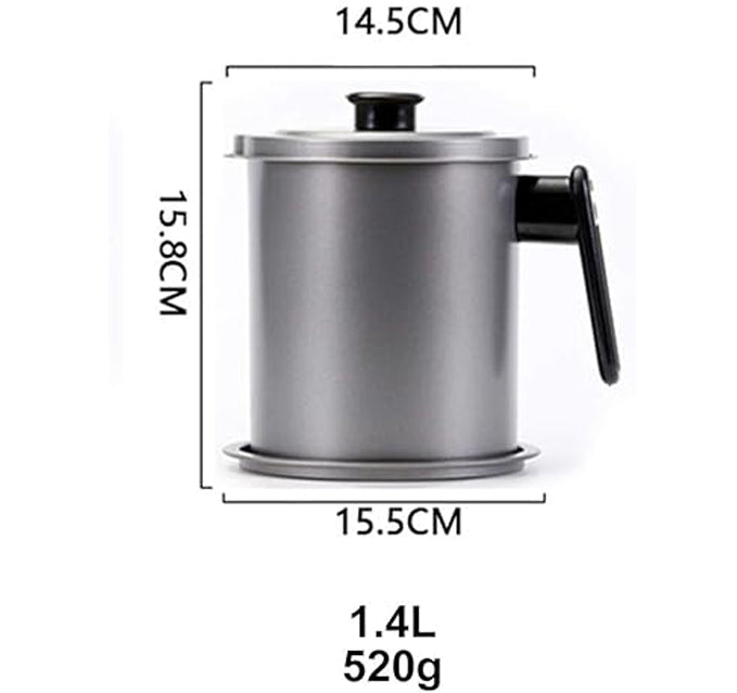 🛢️ Grease Strainer Oil Container – Durable, Stylish &amp; Built for Reuse