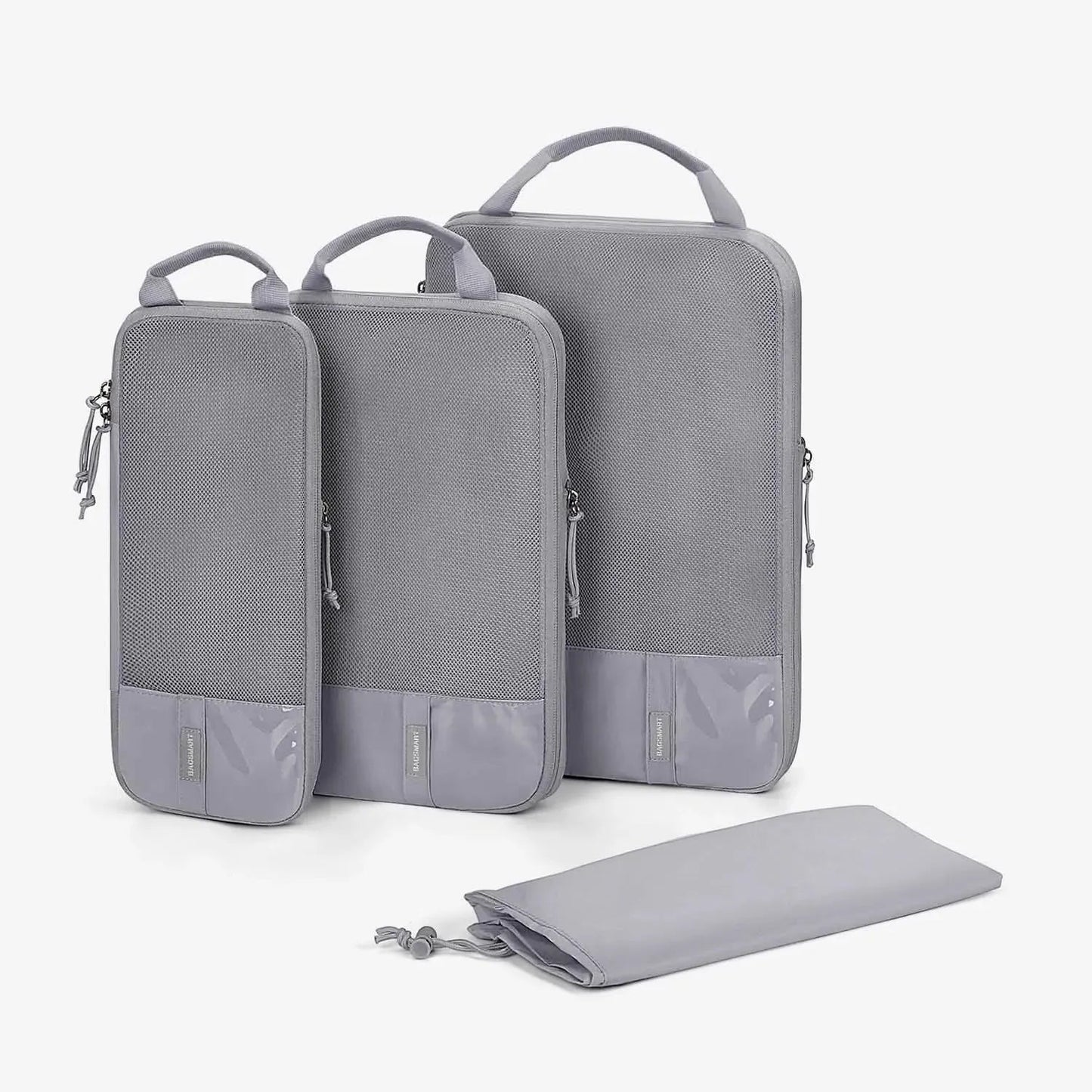 🛫 Travel Compression Packing Cubes Set | Lightweight Organizers with Expandable Design &amp; Clear Pockets