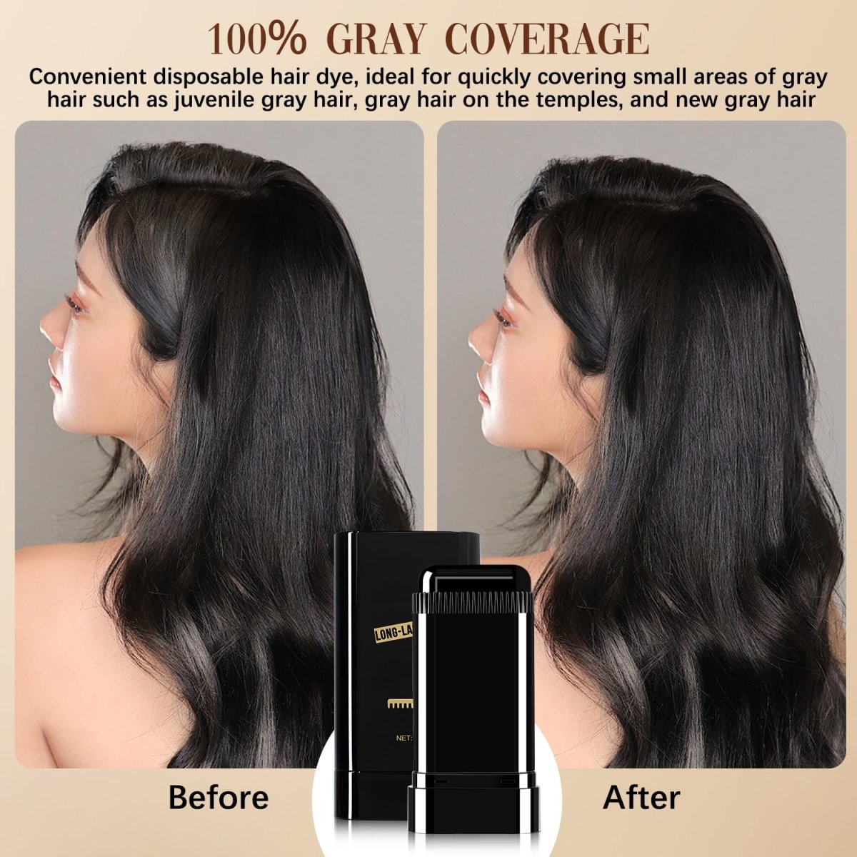 💇 Hair Dye Comb | Easy, No-Mess Grey Coverage Anytime