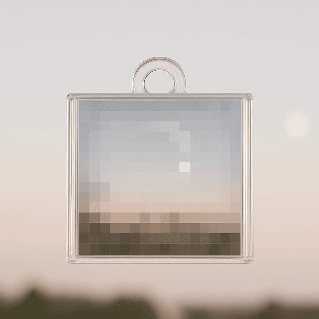 🏆 Pixel Filter Keychain | Carry the Blocky World Everywhere