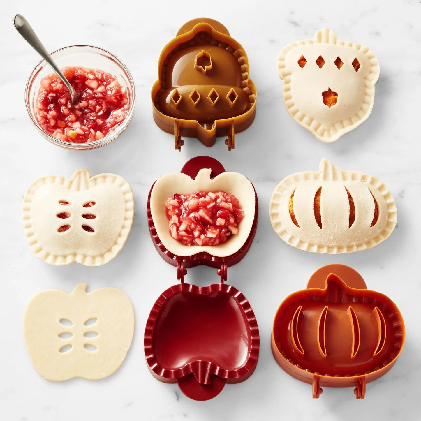 Holiday Mini Pie Mold Set – Fun Shaped Cookie & Pastry Baking Tools