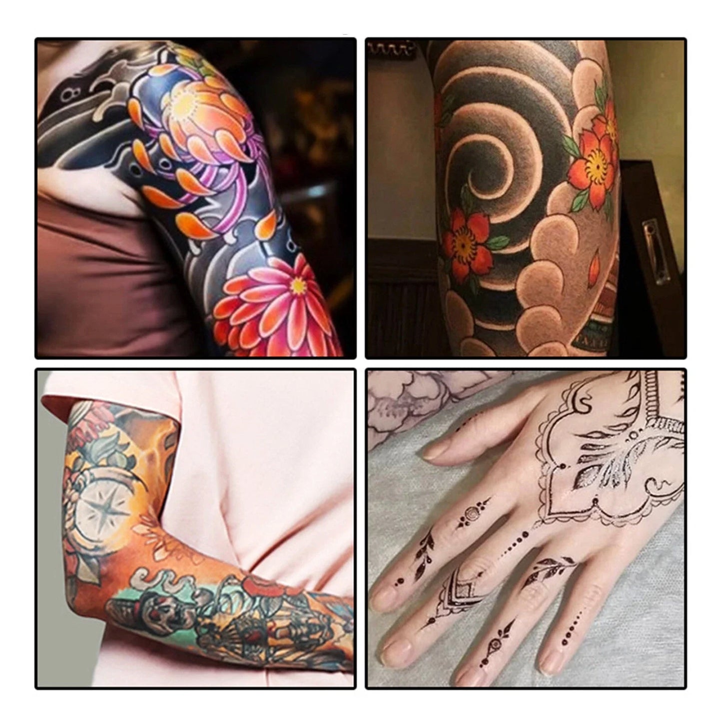 Halloween Temporary Tattoo Pens – 10 Colors Set for Kids & Adults