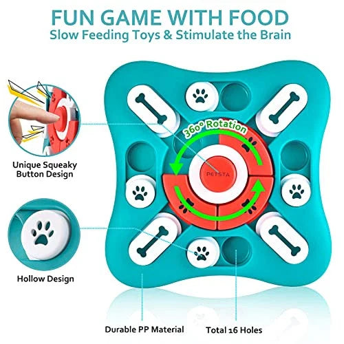 🐾 Dog Puzzle Toy | Interactive IQ Training & Slow Feeder 🎲